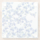 Hydrangea (BGC transparent) Glasuntersetzer (Rückseite)