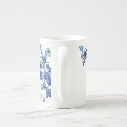 Hydrangea bgc transparent porzellantasse (Rückseite)