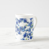 Hydrangea bgc transparent porzellantasse (Vorderseite Rechts)