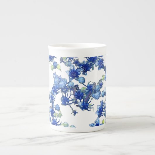 Hydrangea bgc transparent porzellantasse (Vorderseite)