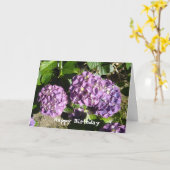 Hydrangea Birthday Greeting Karte (Gelbe Blume)