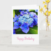 Hydrangea Birthday Karte (Gelbe Blume)