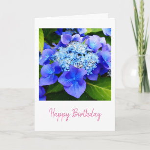 Hydrangea Birthday Karte