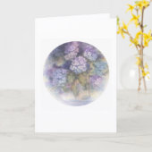 Hydrangea Blank Card | Elegant Floral Note Karte (Gelbe Blume)