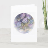 Hydrangea Blank Card | Elegant Floral Note Karte (Vorderseite)