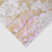 Hydrangea Bläschen Weiß erschüttertes Vintages Hol Seidenpapier (Detail)