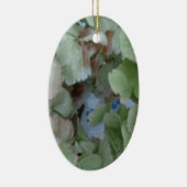 Hydrangea-Blätter Keramik Ornament (Rechts)