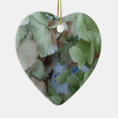 Hydrangea-Blätter Keramik Ornament (Rechts)