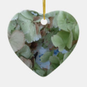 Hydrangea-Blätter Keramik Ornament (Vorne)