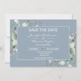 Hydrangea Blätter Save the Date Farbe und Grün
