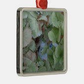 Hydrangea-Blätter Silbernes Ornament (Rechts)