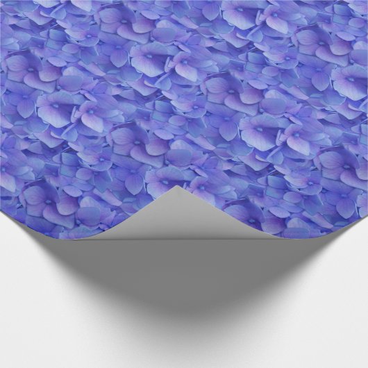 Hydrangea blau geschenkpapier (Ecke)