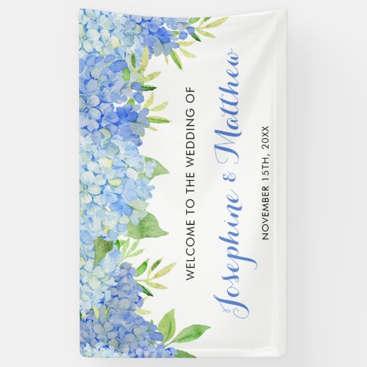 Hydrangea Blauer Blumenzwiebeln Banner (Vertikal)