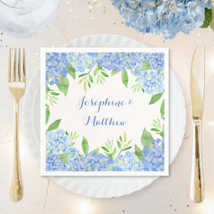 Hydrangea Blauer Blumenzwiebeln Serviette