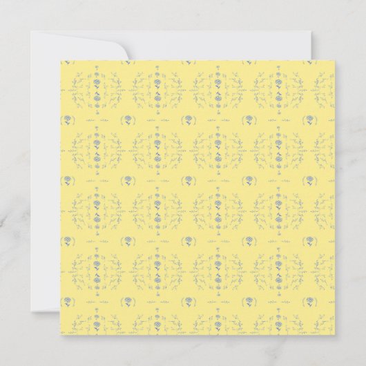 Hydrangea Block Baby Dusche Einladung (Rückseite)