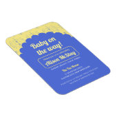 Hydrangea Block Baby Dusche Einladung Magnet (Rechte Seite)