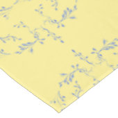 Hydrangea Blockmuster - Gelb und Blau Tischdecke (Schrägansicht)
