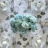Hydrangea Bloom Blue Watercolor Floral Tischdecke