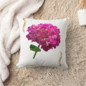 Hydrangea Bloom – Vintage Botanical Fuchsia Kissen (Decke)
