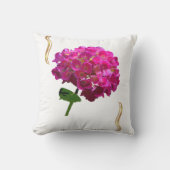 Hydrangea Bloom – Vintage Botanical Fuchsia Kissen (Vorderseite)