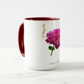 Hydrangea Bloom – Vintage Botanical Fuchsia Tasse (Vorderseite Links)