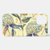 Hydrangea Blossom: Blauweiß Vintag. Case-Mate iPhone Hülle (Rückseite (Horizontal))