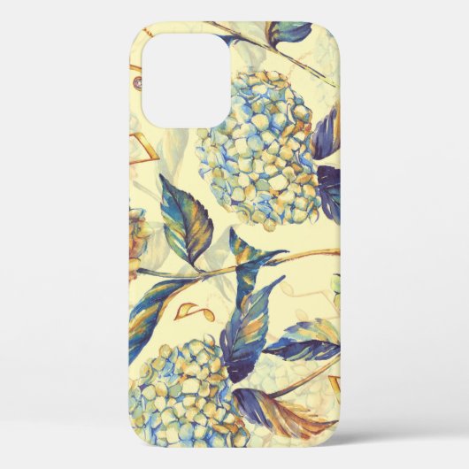 Hydrangea Blossom: Blauweiß Vintag. Case-Mate iPhone Hülle (Rückseite)