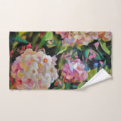 Hydrangea Blossom Dekorative Blumenart Rosa Badhandtuch Set (Handtuch)