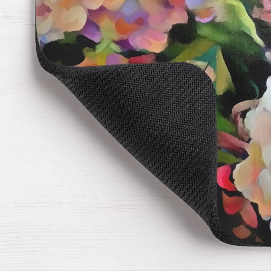 Hydrangea Blossom Dekorative Blumenart Rosa Mousepad (Ecke)