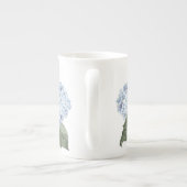 Hydrangea Blue Blume Knochen China Tee Tasse (Rückseite)