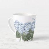 Hydrangea Blue Blume Milchtasse (Linke Ecke)