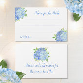 Hydrangea Blue Floral Brautparty Advisor Cards