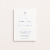 HYDRANGEA Blue Floral Wedding Einladung