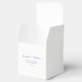 Hydrangea Blue Floral Wedding Geschenkschachtel (Geöffnet)