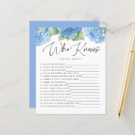 Hydrangea Blue Flowers, die Mommy Baby Games kenne