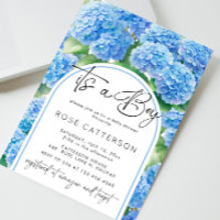 Hydrangea Blue Flowers Es ist eine Baby-Dusche
