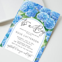 Hydrangea Blue Flowers Es ist eine Baby-Dusche