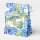 Hydrangea Blue Flowers Es ist eine Baby-Dusche Geschenkschachtel (Rückseite)