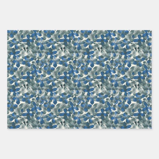 Hydrangea Blue Geschenkpapier Set (Vorderseite 3)