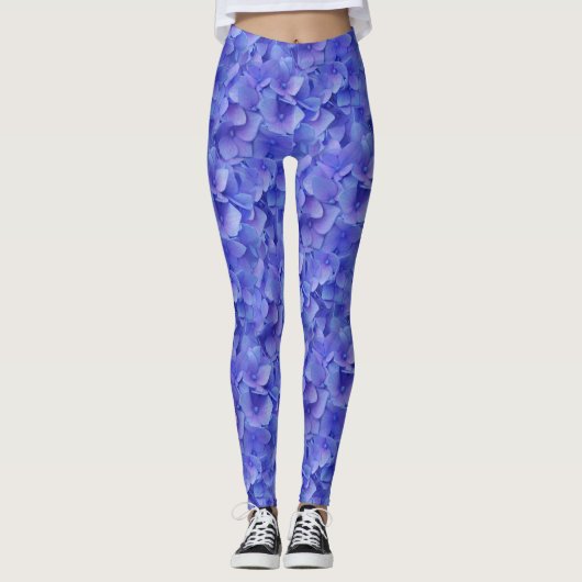 Hydrangea Blue Leggings (Vorderseite)