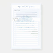 Hydrangea Blue "My Little Pad of Lists" von LeahG Post-it Klebezettel (Vorderseite)