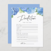 Hydrangea Blue Prection for Baby Showgames (Vorne/Hinten)