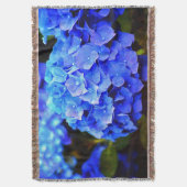 Hydrangea-Blues Decke (Vorderseite Vertikal)