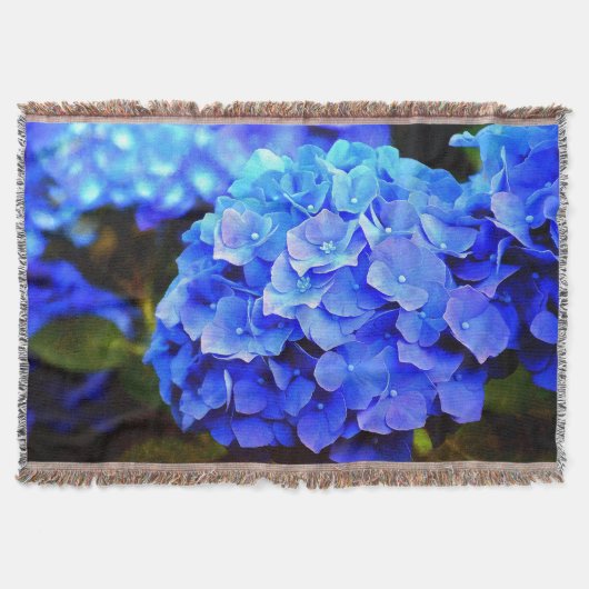 Hydrangea-Blues Decke (Vorderseite)