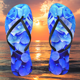 Hydrangea Blues Flip Flops Badesandalen