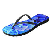 Hydrangea Blues Flip Flops Badesandalen (Schrägansicht)