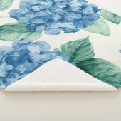 Hydrangea Blues Floral Watercolor Botanical Blooms Sherpadecke (3/4)