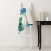 Hydrangea Blues Floral Watercolor Botanical Blooms Sherpadecke (Beispiel)