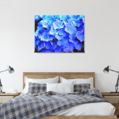 Hydrangea-Blues Leinwanddruck (Insitu (Schlafzimmer))