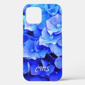 Hydrangea Blues Personalisiert Case-Mate iPhone Hülle (Rückseite)